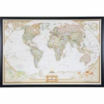 Craig Frames, Executive World Push Travel Map With Pins - 24 36. Fixed Price $109.99.