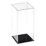 Uxcell Acrylic Clear Display Case Box 3.9X3.9X9.8 Inch, With Black Base. Fixed Price $25.06.