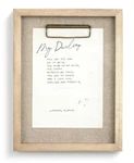 Demdaco Dear You Wall My Darling 9X12" 1004750029 Heartfelt Birch Frame Mint. Fixed Price $55.99.