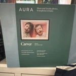 Aura Carver 10.1" Lcd Digital Photo Frame Gravel/white Wi-fi. Fixed Price $120.00.