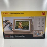Kodak Classic Photo Frame 10 Inch Hd 32GB Wi-fi Touchscreen Wood Tone Sealed. Fixed Price $58.00.