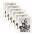 Designovation Kieva Solid Wood Picture Frame, Distressed Soft White 8X10, Pac.... Fixed Price $56.07.