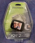 Insignia Digital Keychain 1.8" Lcd Recharge Battery Holds 40 Picts NS-DKEYBK09. Fixed Price $7.99.