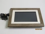 Aluratek 10" Wi-fi Digital Photo Frame (ASHDPF10F) Brown (with Issue) DJ112. Fixed Price $27.99.