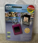 SHIFT3 Pink Digital Photo Album W Keychain USB2 Rechargeable 60 Capacity. Fixed Price $19.95.