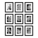 Frame Set Of 9, Display Pictures 5X7 Mat Or Without .... Fixed Price $60.61.