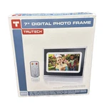 Trutech 7 Inch Digital Photo Frame Black White A60P0315 New Box. Fixed Price $24.95.