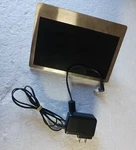 Sylvania SDPF7977 7" Inch Stainless Steel Digital Photo Frame Super Slim Design. Fixed Price $15.00.