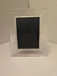 Waterford Crystal Elegant Somerset Picture Frame Holds 5X7 Photo No Box Euc. Fixed Price $55.00.