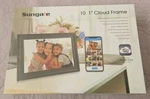 Sungale 10.1 True Cloud Frame, Editable Albums, Hd Touch Screen (CPF1032+) New. Fixed Price $65.00.