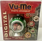 Vu-me Digital Photo Ornament Lcd Christmas Green Senario 2008 Open Box. Fixed Price $15.99.