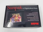 Sunpak 3.5" Digital Photo Frame Picture Album Slideshow Black. Fixed Price $22.30.