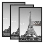 Picture Frame 12X18 Black 3 Pack Scratch Proof Poster Upsimples. Fixed Price $46.99.
