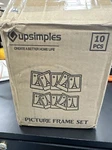 Upsimples Picture Frame Set Of 10, 4X6 Mat Or Without 5X7, Black. Fixed Price $21.99.