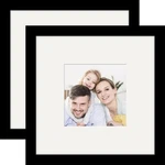 Picture Frames 2 Pack Made Of Solid Wood Black For Wall 8X8,. Fixed Price $23.16.