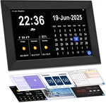 Smart Digital Wifi Clock, 10.1"INCH Touch 10.8"W X 7.1"H, Black. Fixed Price $72.50.