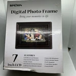 Digital Photo Frame By Bpidion 7 Inch Lcd Screen 128 Mb Clock Calendar Alarm. Fixed Price $21.00.