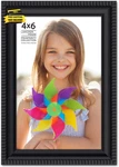 4X6 Black Picture Frame, Contemporary Wall Mount Table Top, Prosperity. Fixed Price $10.24.