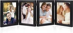 4 Folding 5X7 Inch Hinged Picture Frame High Definition Natural Wood. Fixed Price $36.44.