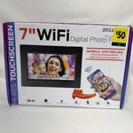 Sylvania 7" Wifi Digital Photo Frame 8GB Touchscreen Android SDPF7904-DG Black. Fixed Price $23.96.