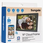 Sungale 19 Cloud Digital Photo Frame Wifi, 20GB Storage, Brand New. Fixed Price $220.00.
