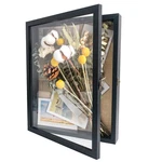 Graduationmall 11X14 Wood Shadow Box Frame Glass Door Display Case Linen Back. Fixed Price $52.28.