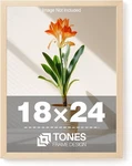 Tones Frame Design 18X24 Natural Solid Wood Veneer. Fixed Price $35.00.