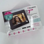 New Aluratek 7" Lcd Wifi Digital Photo Frame With Touchscreen 8GB Memory. Fixed Price $52.73.
