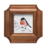 Ibalux 4X4 Octagonal Picture Frame, Walnut-colored Pine Wood With Real Glass,.... Fixed Price $24.35.