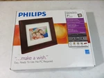 Philips (SPF3470T/G7) Digital Photoframe 7" Lcd Panel Brown Wood Frame, Open Box. Fixed Price $8.50.
