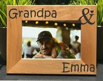 Personalized Engraved Grandpa Picture Frame Custom Gift From Grandchild. Fixed Price $27.95.