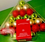 Wondershop Target Shatter Resistant Ornament 24 Count Gold Green Red 1.5 "balls. Fixed Price $9.50.