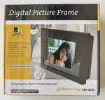 Memory Vue 8" Digital Picture Frame MV-800 640X480 Resolution Spectrum. Fixed Price $34.45.