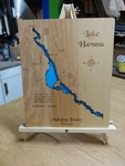 Lake Havasu, Ca And Az - Laser Cut Wood Map Wall Art Made To Order. Fixed Price $186.49.