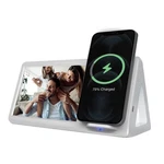 Chargeworx Smartpix White Wireless Charging Station With 4X6 Photo Frame, New. Fixed Price $25.44.