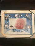 Malden International Sweet Baby Picture Frame Gray Fits 4X6 Or 5X7 Photo. Fixed Price $15.00.