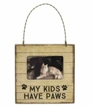 My Kids Have Paws Mini Frame Primitives By Kathy Picture Magnet Wall Cat Dog. Fixed Price $12.70.