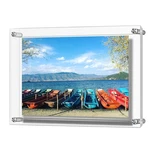 Ameitech Acrylic Floating Picture Frame, 11X14 Double Panel Clear Wall Mount. Fixed Price $27.89.