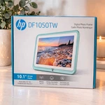 Hp DF1050TW 10.1" Wifi Digital Photo Frame Touchscreen Hd 8GB Memory New Teal. Fixed Price $79.99.