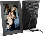 Nixplay Plus Wi-fi Digital Photo Frame, Black, Wall Mountable. Fixed Price $54.00.