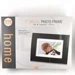 7" Digital Photo Frame By Home 16:9 Ratio Memory Card Real Wood Black. Fixed Price $15.00.